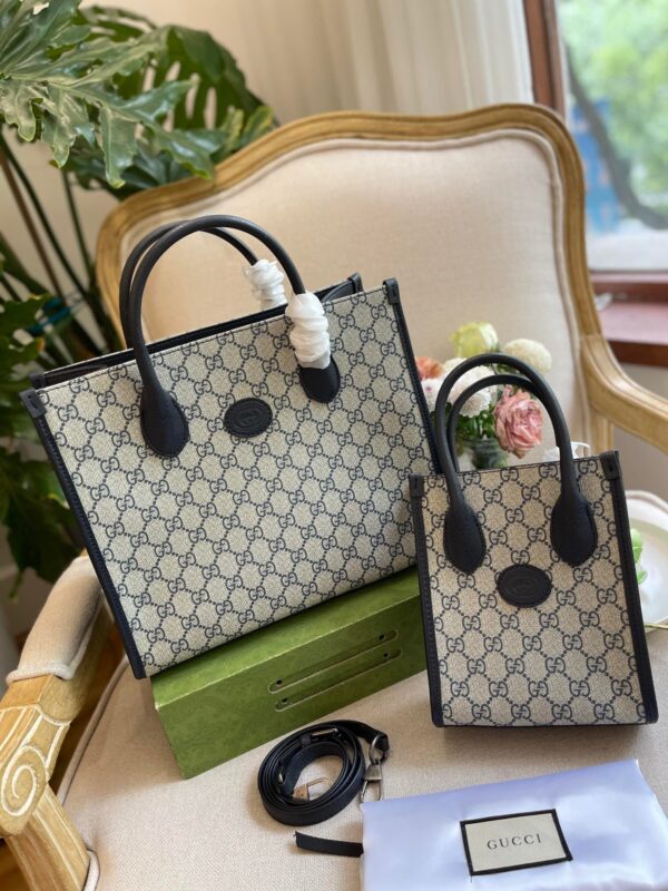 GC460 Mini/Small Tote Bag with InterlockingGG - Immagine 7