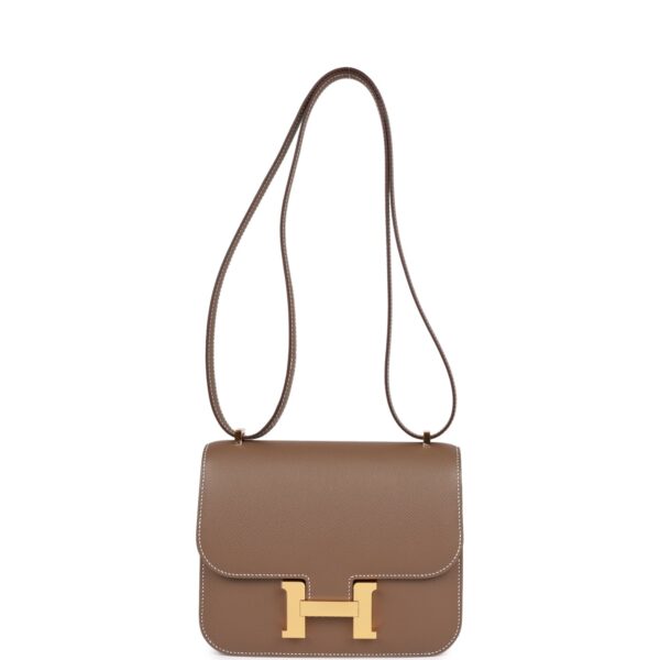 H Constance 18 Etoupe Epsom Gold Hardware - Immagine 5