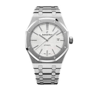 AP Royal Oak 41mm Rhodium-Toned Dial Titanium Bracelet Men's Watch