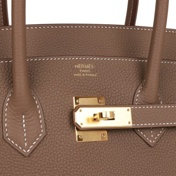 H Birkin 35 Etoupe Togo Gold Hardware - Image 6