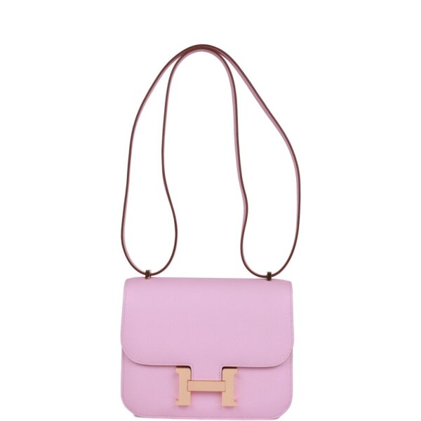 H Constance 18 Mauve Syestre Epsom Rose Gold Hardware - Afbeelding 7