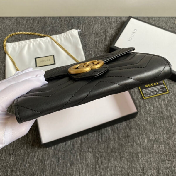 GC434 GG Marmont matelassé mini bag / 8"W x 5"H x 2.5"D — изображение 7