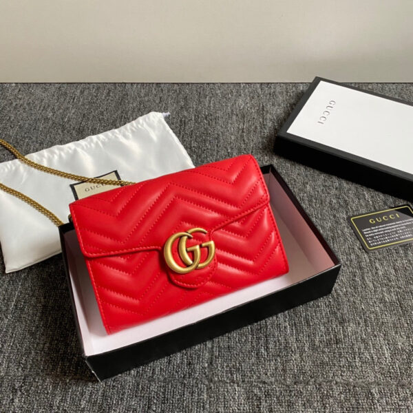 GC434 GG Marmont matelassé mini bag / 8"W x 5"H x 2.5"D — изображение 5