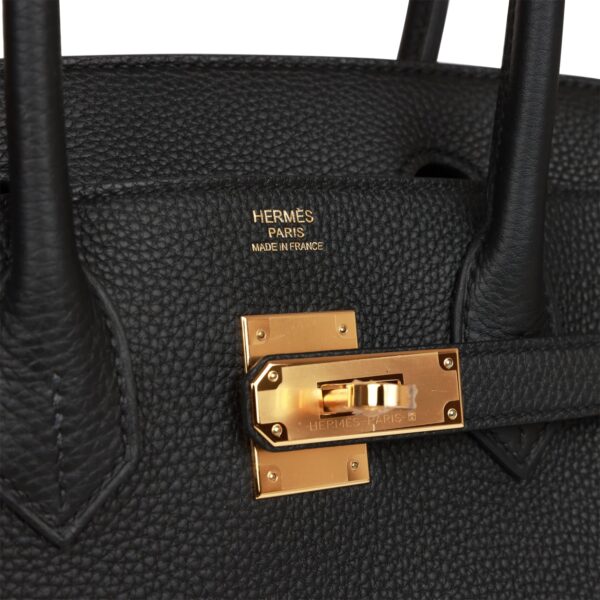 H Birkin 30 Black Togo Gold Hardware - Immagine 6