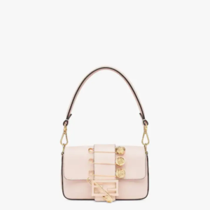 Brooch mini baguette �C Fendace Pink leather bag