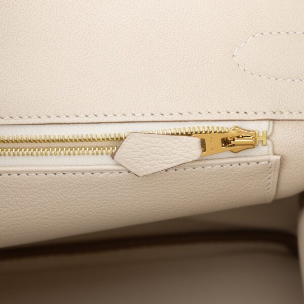 H Birkin 30 Craie Togo Rose Gold Hardware - Image 7