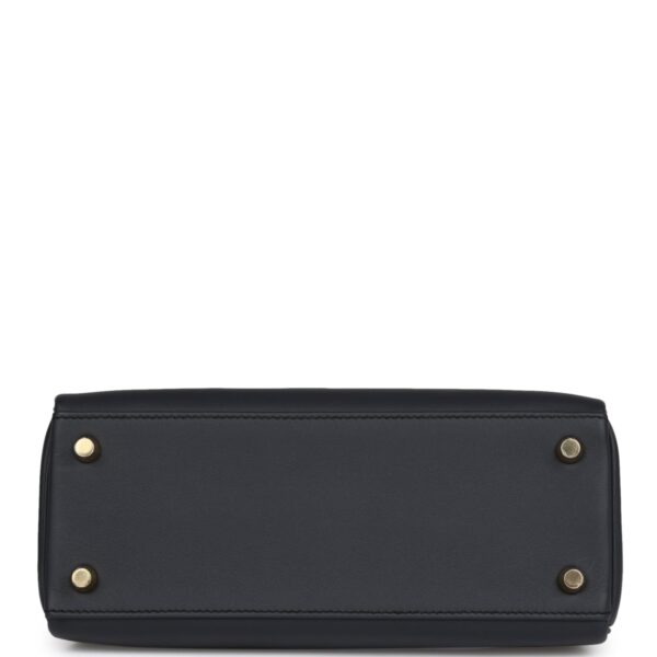 H Colormatic Kelly Retourne 25 Caban, Black and Chai Swift Gold Hardware - Image 5