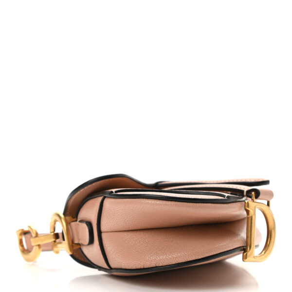 CHRISTIAN D Goatskin Micro Saddle Bag Rose Des Vent - Immagine 2