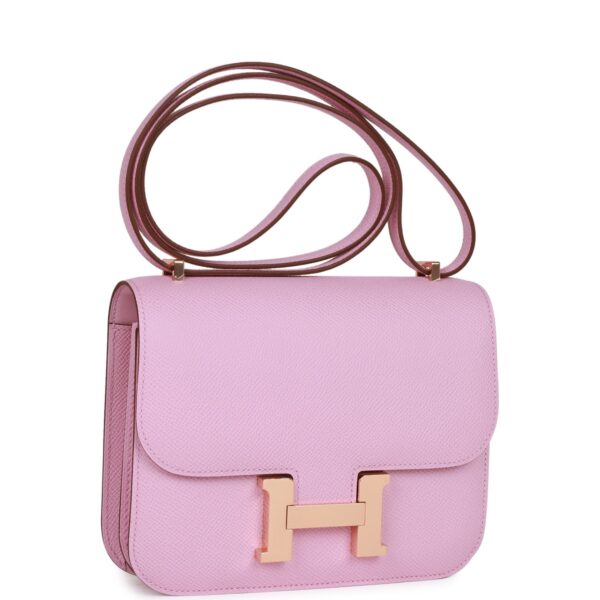 H Constance 18 Mauve Syestre Epsom Rose Gold Hardware - Afbeelding 2