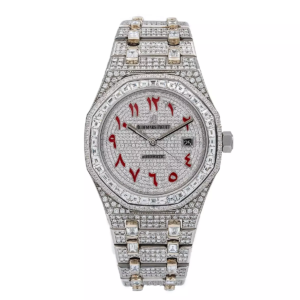 41mm AP Royal Oak Bust Down Men's Diamond Watch 29.75ct