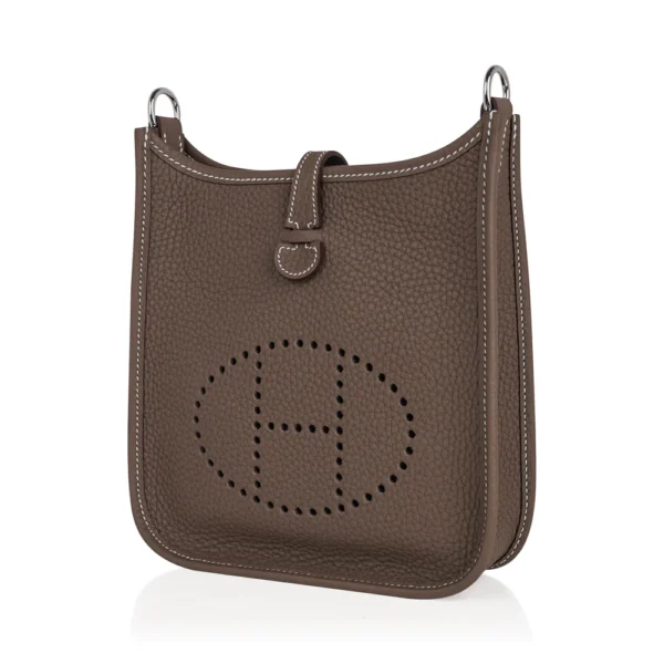 H Evelyne TPM Etoupe Clemence silver Hardware - Billede 5