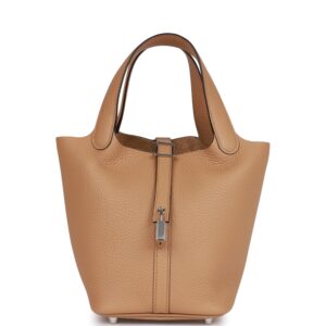 H Picotin Lock 18 Chai Clemence Palladium Hardware