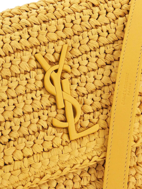 Y Niki Medium Chain Bag in Raffia and Leather - Afbeelding 2