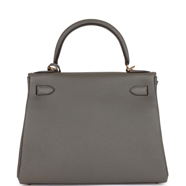 H Kelly Retourne 28 Gris Meyer Clemence Gold Hardware - Image 3