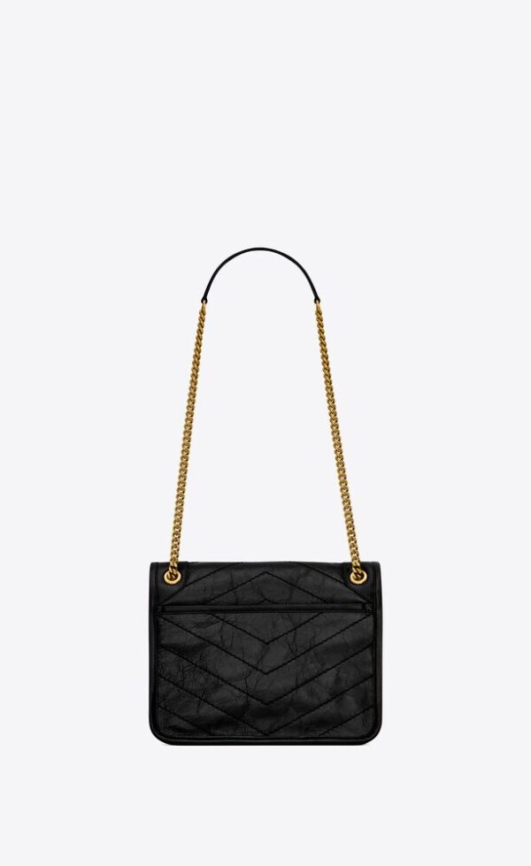 Y Niki Medium Chain Bag in Crinkled Vintage Leather - Billede 2