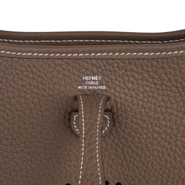 H Evelyne TPM Etoupe Clemence silver Hardware - Billede 3