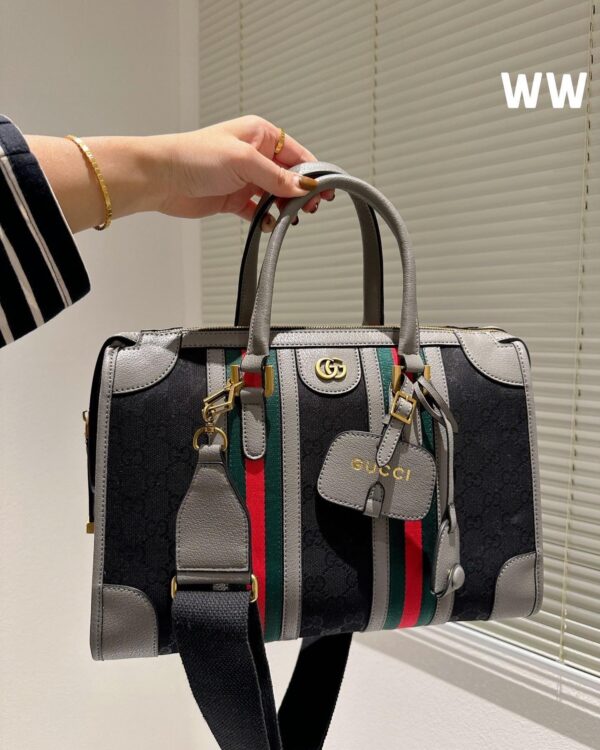 GC451 Bauletto Medium Top Handle Bag / 13.4"W x 9.4"H x 7.1"D - Image 3