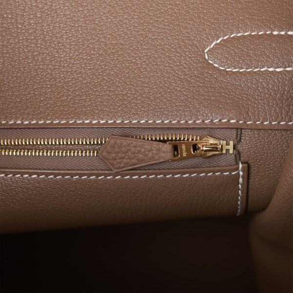 H Birkin 35 Etoupe Togo Gold Hardware - Image 8