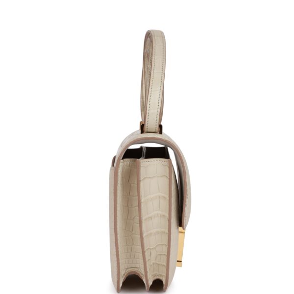 H Constance 18 Beton Matte Alligator Gold Hardware - Image 2