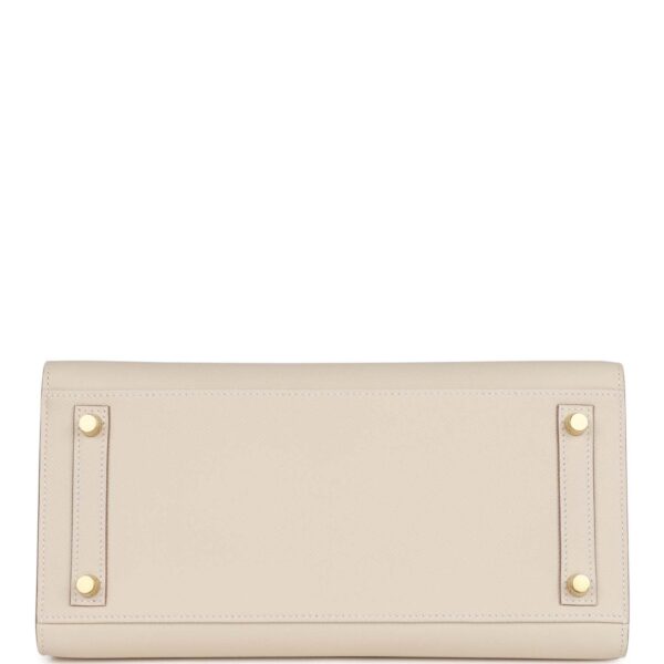 H Birkin Sellier 30 Craie Epsom Gold Hardware - Image 5