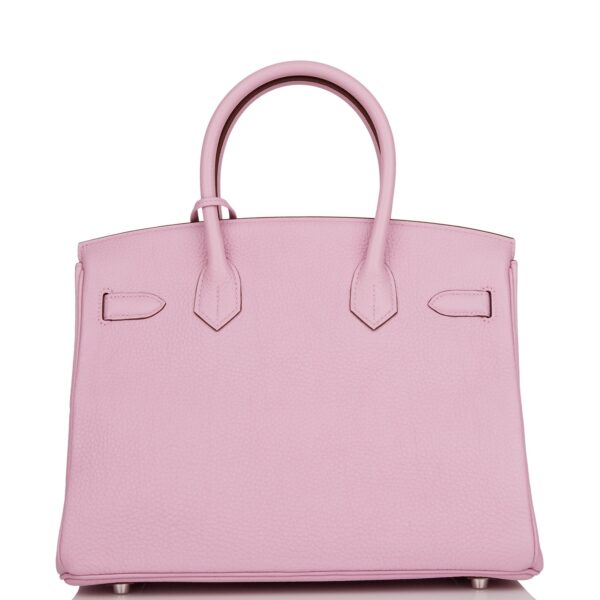 H Birkin 30 Mauve Syestre Clemence Palladium Hardware - Image 3