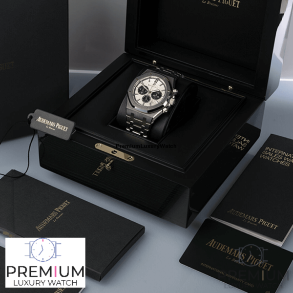 AP Royal Oak Selfwinding 41MM Chronograph Silver Watch - Afbeelding 7