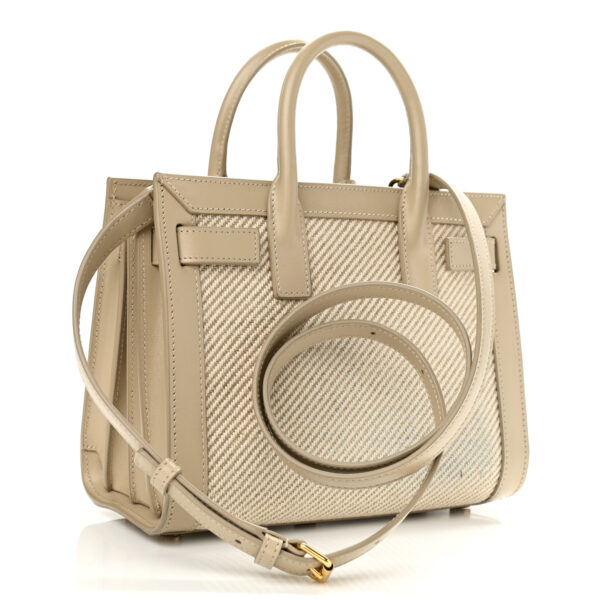 Y Sac De Jour Nano in Canvas in Beige and Sea Salt - Image 6