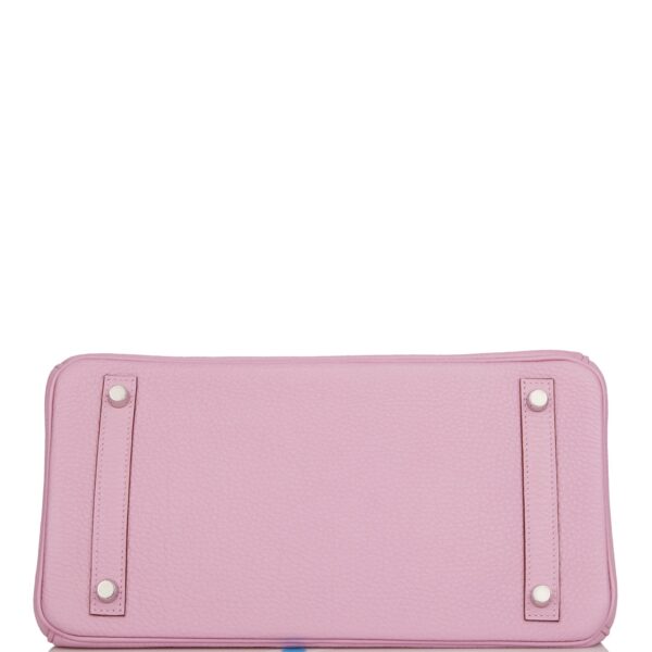 H Birkin 30 Mauve Syestre Clemence Palladium Hardware - Image 5