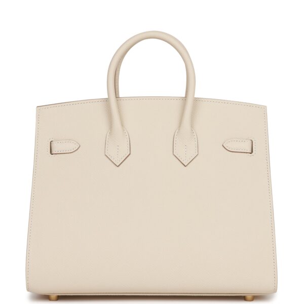 H Birkin Sellier 25 Craie Epsom Gold Hardware - Billede 3