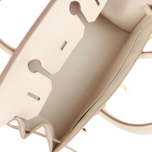 H Birkin Sellier 30 Craie Epsom Gold Hardware - Image 7