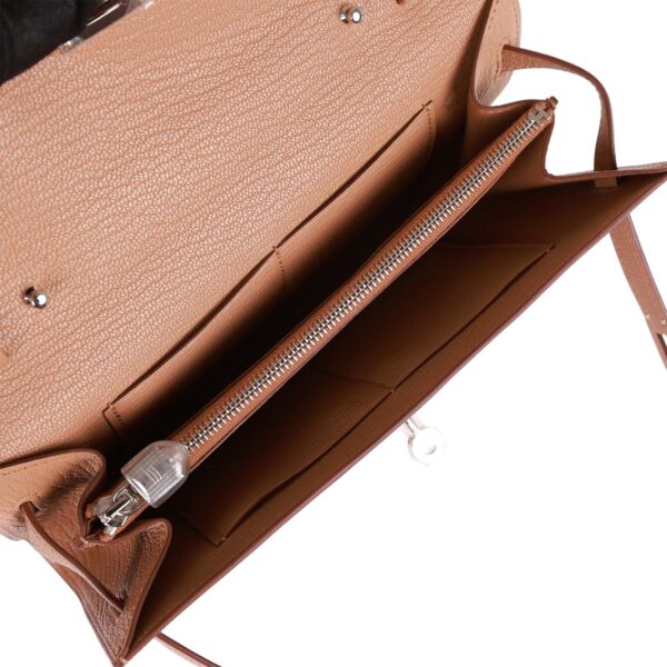 H Kelly Wallet To Go Quebracho Chevre Palladium Hardware - Image 7