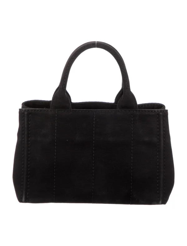 PP Small Cotton Canvas Tote in Black - Bild 2
