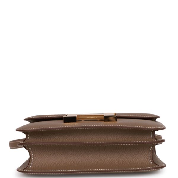 H Constance 18 Etoupe Epsom Gold Hardware - Immagine 6