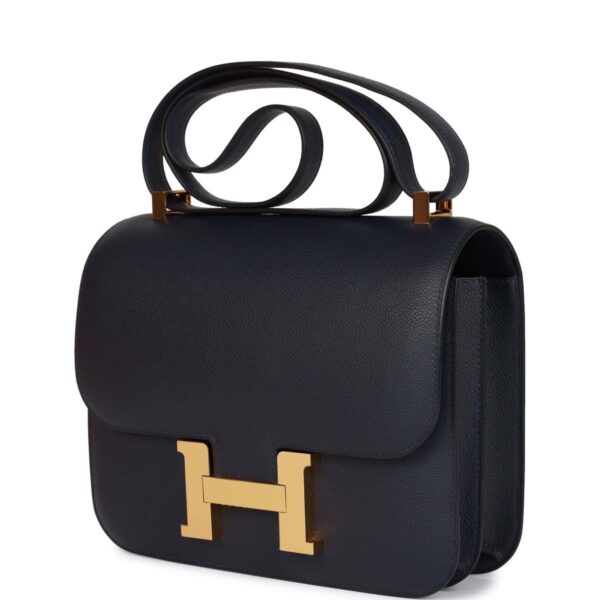 H Constance 24 Bleu Nuit Evercolor Gold Hardware - Immagine 2