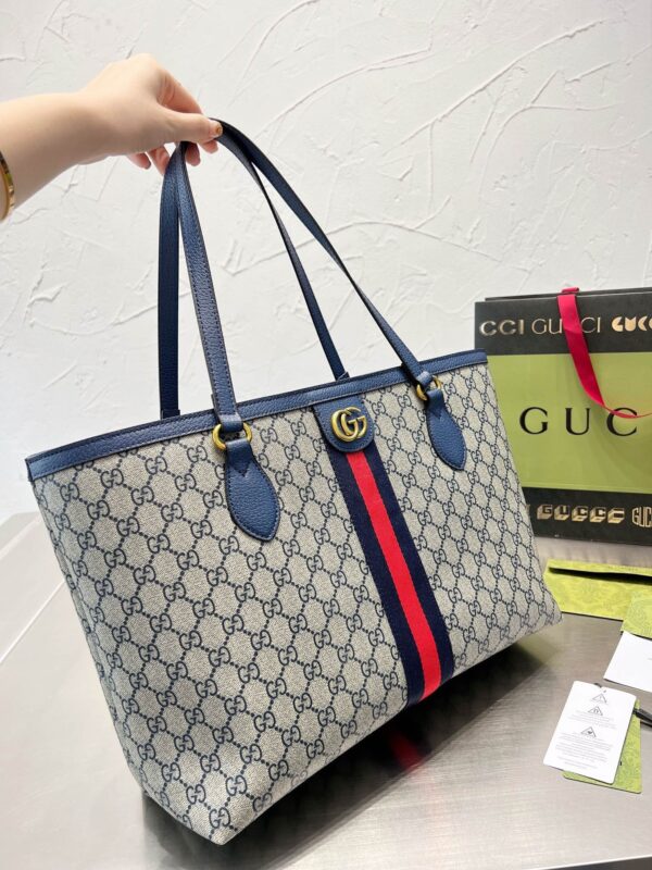 GC479 Ophidia GG Medium Tote / 15"W x 11"H x 5.5"D - Image 5