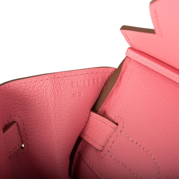 H Birkin 30 Rose Confetti Epsom Palladium Hardware - Immagine 9