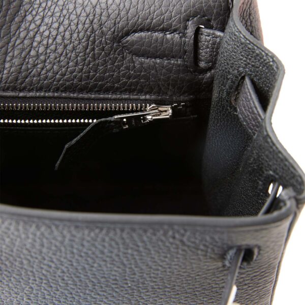 H Kelly Retourne 25 Black Togo Palladium Hardware - Immagine 9