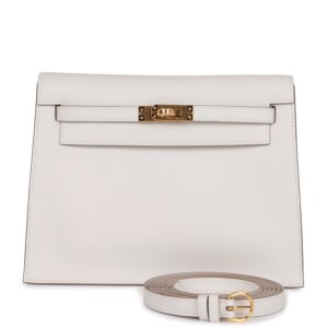 H Kelly Danse Gris Perle Swift Gold Hardware