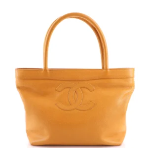 CC Vintage Open Tote Caviar Small
