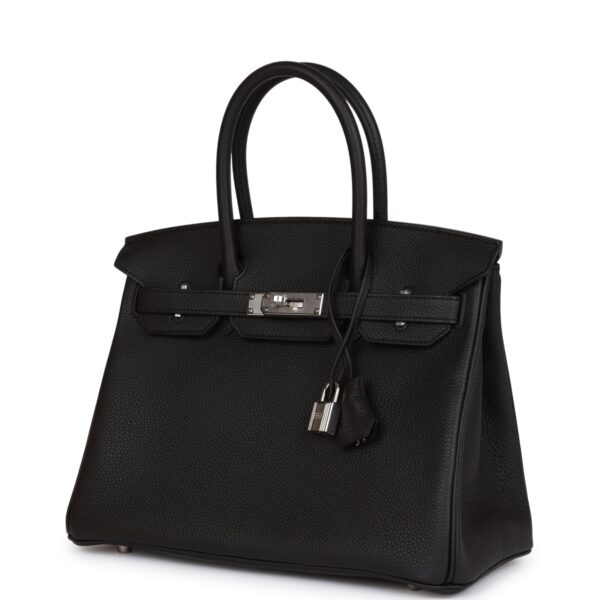 H Birkin 30 Black Togo Palladium Hardware - Image 4