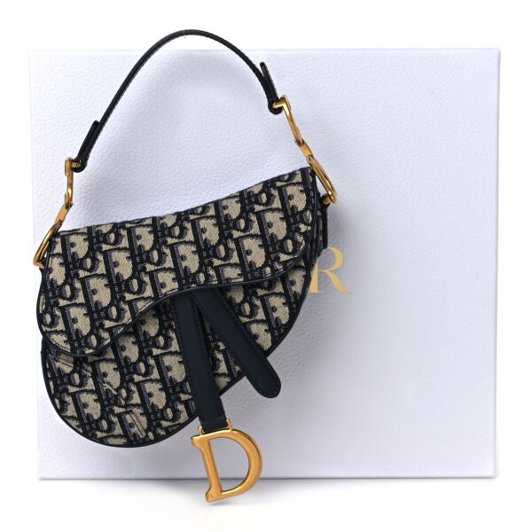 CHRISTIAN D Oblique Mini Saddle Bag Blue — изображение 3