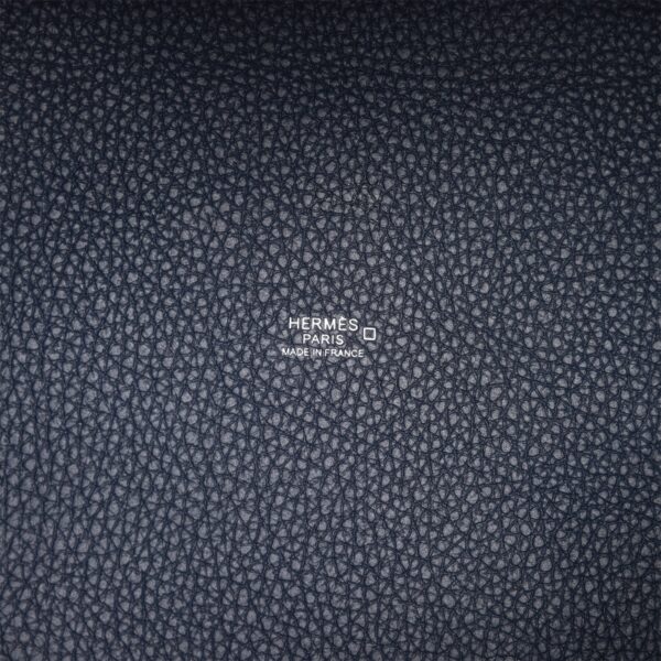H Picotin Lock 18 Bleu Nuit Clemence and Matte Alligator Touch Palladium Hardware - Afbeelding 7