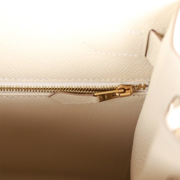 H Craie Epsom Sellier Kelly 28cm Gold Hardware - Billede 8