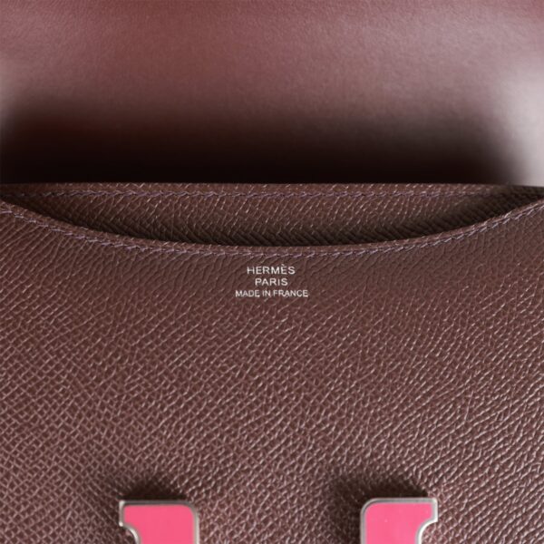 H Constance 18 Rouge Sellier Epsom Palladium Hardware - Bild 7
