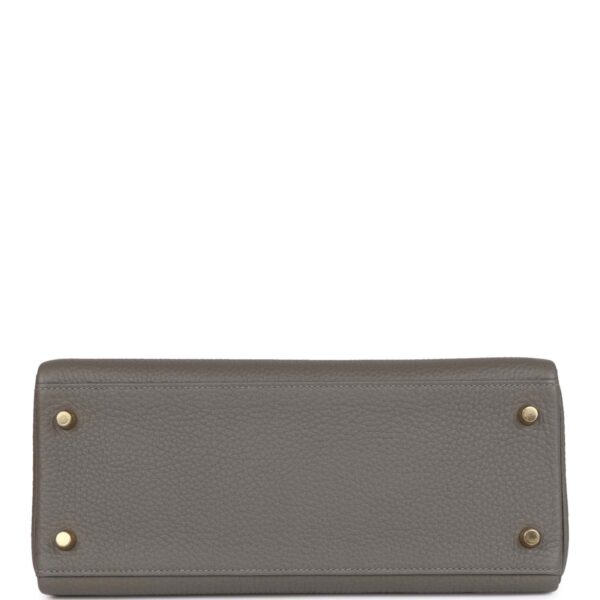H Kelly Retourne 28 Gris Meyer Clemence Gold Hardware - Image 5