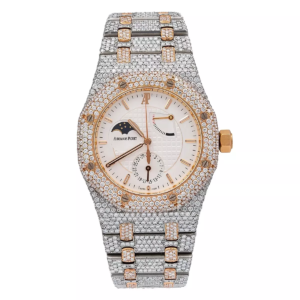 39mm AP Royal Oak Men's Diamond Watch Rose Gold 25168sr 22.75ct