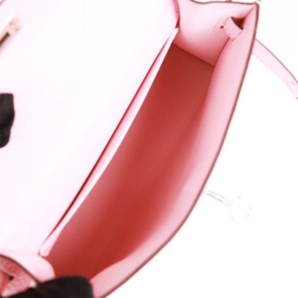 H Kelly Sellier 20 Rose Sakura Chevre Palladium Hardware — изображение 7