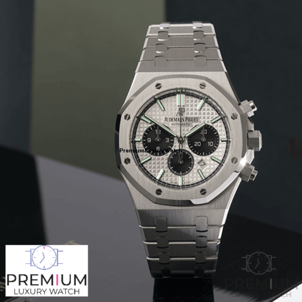 AP Royal Oak Selfwinding 41MM Chronograph Silver Watch - Afbeelding 5