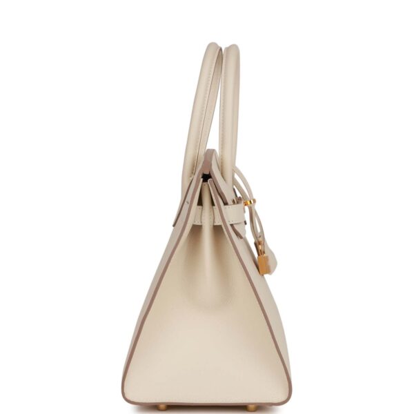 H Birkin Sellier 30 Craie Epsom Gold Hardware - Image 2