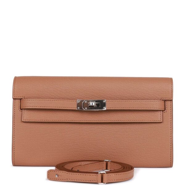 H Kelly Wallet To Go Quebracho Chevre Palladium Hardware